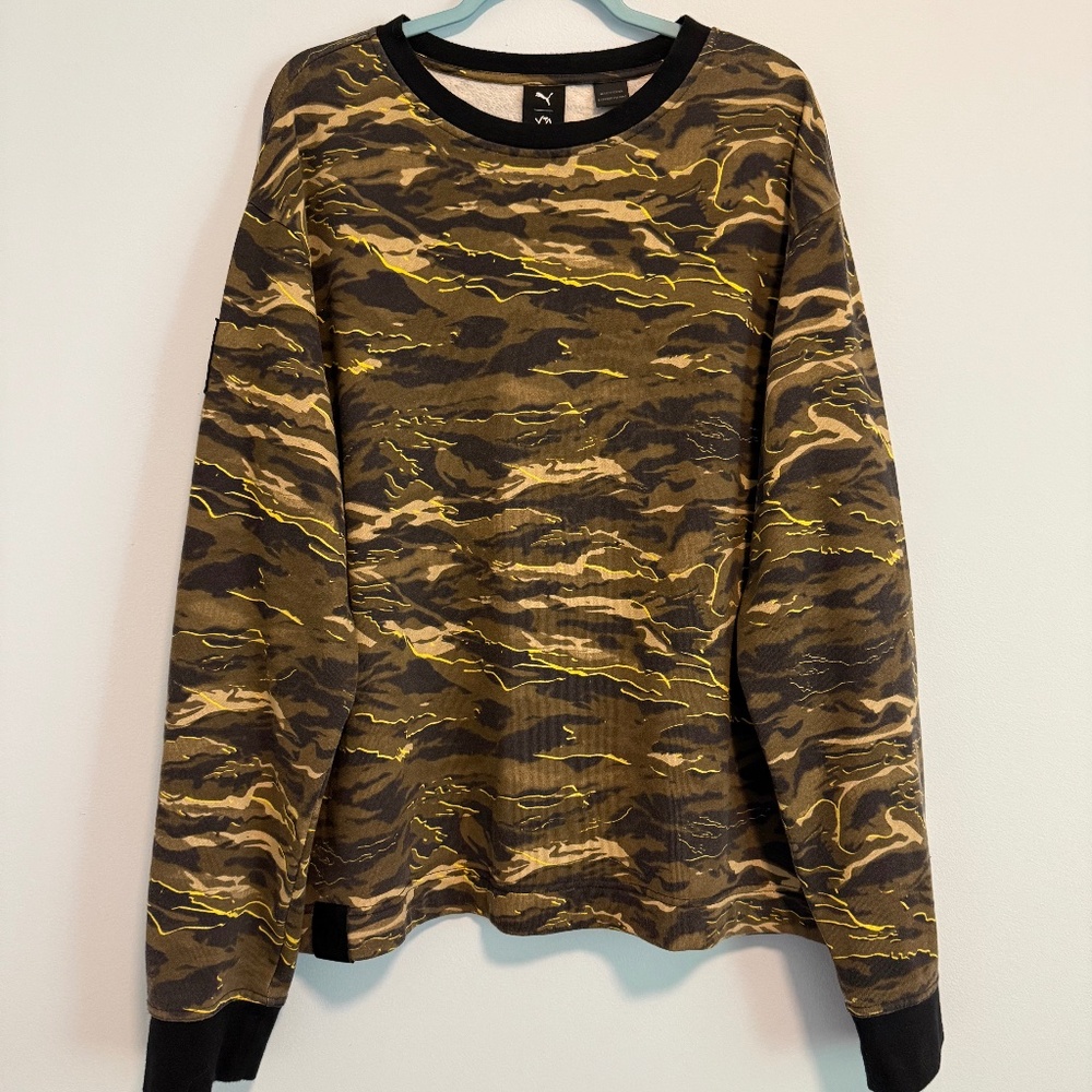 Puma x The Weeknd x XO Men’s Camo Sweatshirt Oversized Size M